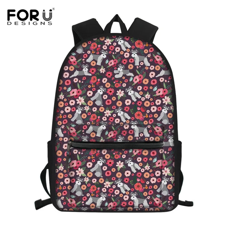 FORUDESIGNS Westie Детский рюкзак для девочек Хаски Bullog рюкзаки Pomeranians школьные сумки для учеников ранец Mochila Infantil - Цвет: Z2467Z58