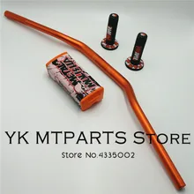 Руль 1-1/" 28 мм с жир бар колодки для мотоцикл для бездорожья и мотокросса MX алюминиевый гоночный руль 810 мм