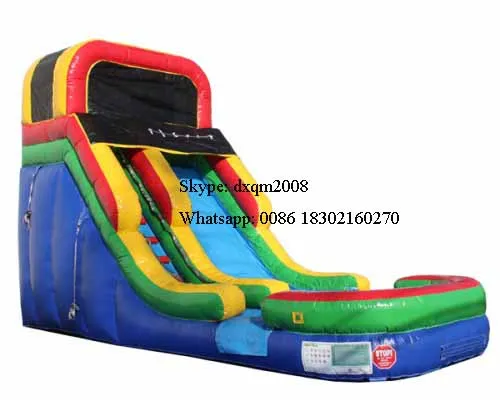

2016 factory price PVC tarpaulin inflatable slide for kids, commercial inflatable bouncer and slide