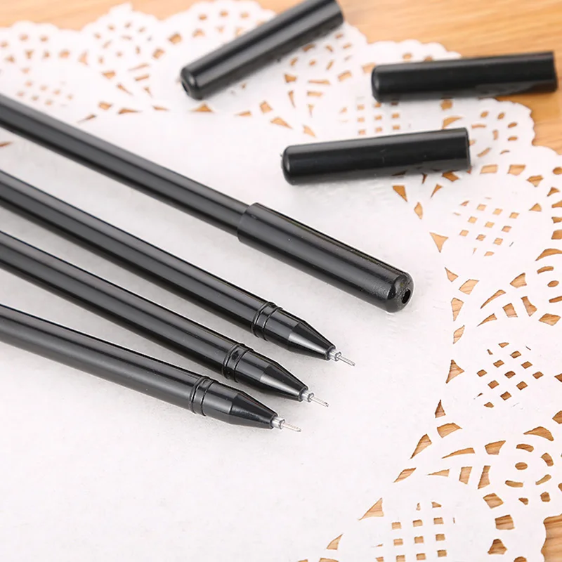 Cartoon 3D Black Cat Pen Canetas Kawaii Gel Pens For School Writing Kids Gift Cute Korean Stationery Office Supplies