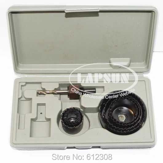 9pc/Lot Hole Saw Drill Bit Kit Cutter Set Holesaw For Aluminum Iron Sheet Plastic Wood (F22-9) 18 22 24 30 32 38 43mm 53mm 63mm |