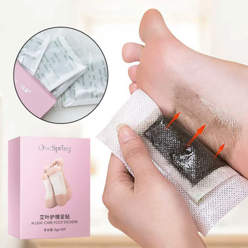 

5Pairs/set One spring Detox Foot Patch Nursing Improves Sleep Health Care Feet Patches Leg Adhesives Gel Pads Facial Care Tools