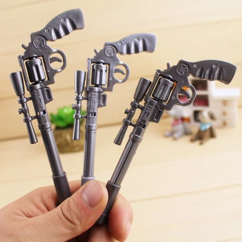 

Gun Shape Ballpoint Pen Blue Ink School Office Stationery Writing Tools Gift