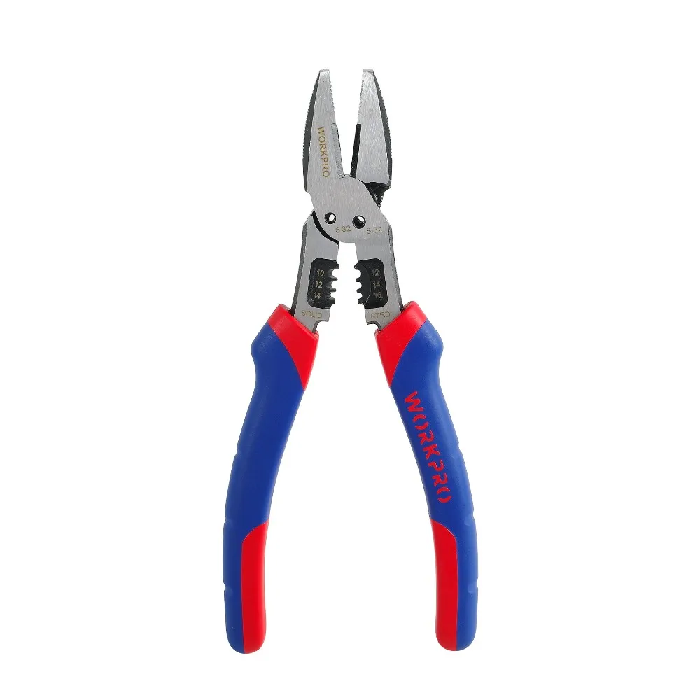 WORKPRO 8&quot Multi Pliers Combination Multifunctional Plier for Crimping Stripping Crimper | Инструменты