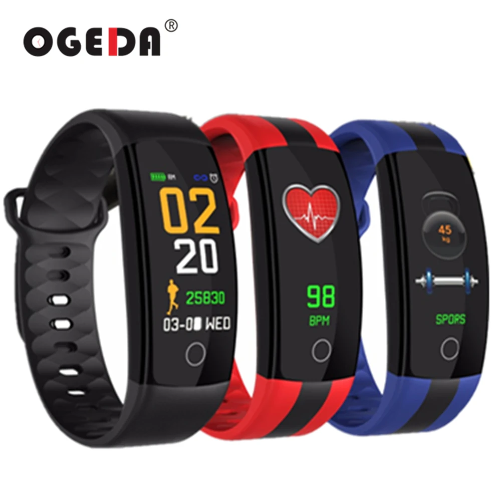 

OGEDA sports fashion smart bracelet Heart rate blood pressure monitoring 3Bar waterproof Multi-sports mode smart watch