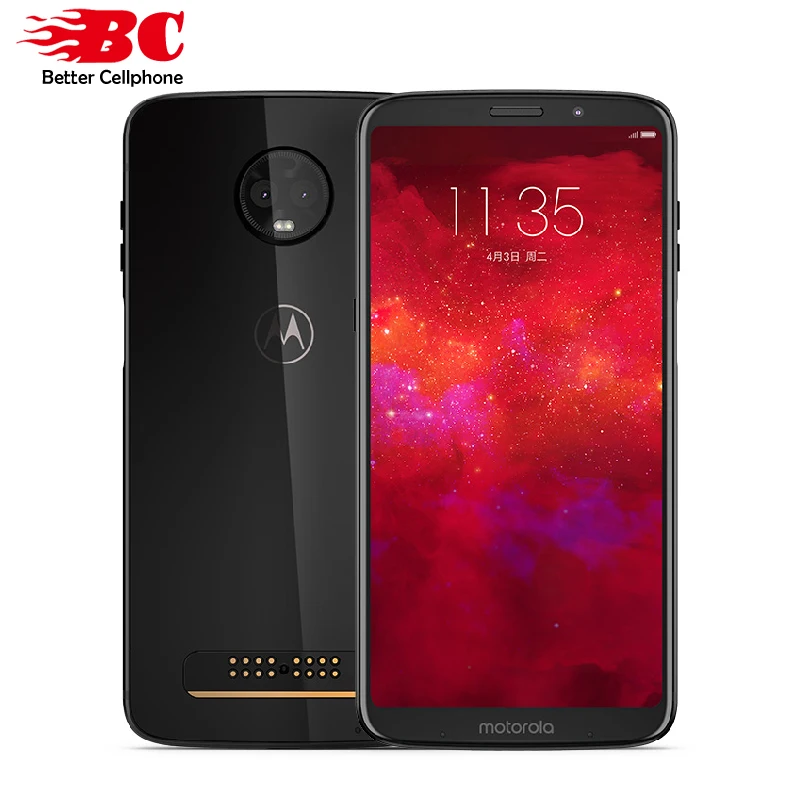 НОВАЯ Motorola MOTO Z3 6 Гб RAM 128 ГБ ROM LTE 0 &quotДвойная камера 12MP Snapdragon 835 Восьмиядерный Android 8 1
