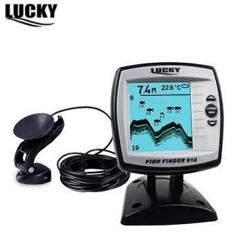 شراءصياد السمك سونار الاستشعار كاميرا الصيد 180 متر أعمق Findfish سلك LCD صياد السمك السونار المحمولة الصدى صياد السمك للقارب
