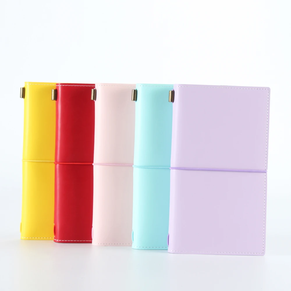 Macaron new renewable leather travel notebook,fine portable traveler journal diary planner notebooks stationery Macaron new renewable leather travel notebook,fine portable traveler journal diary planner notebooks stationery