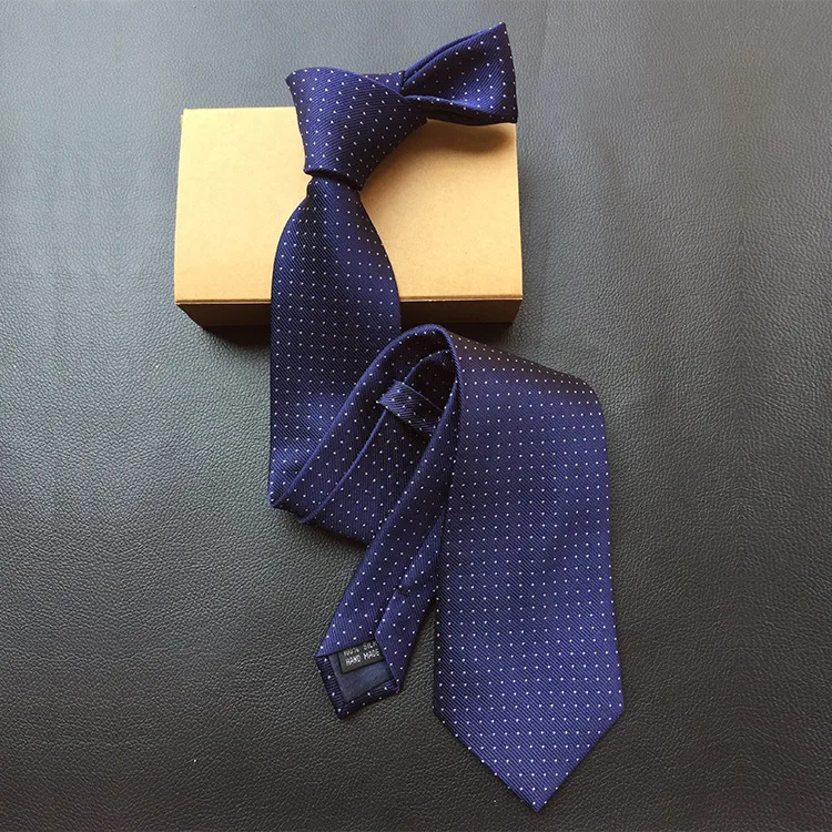 8 см Шелковый материал черный и белый синий Небесный узор звезды мужской деловой галстук
