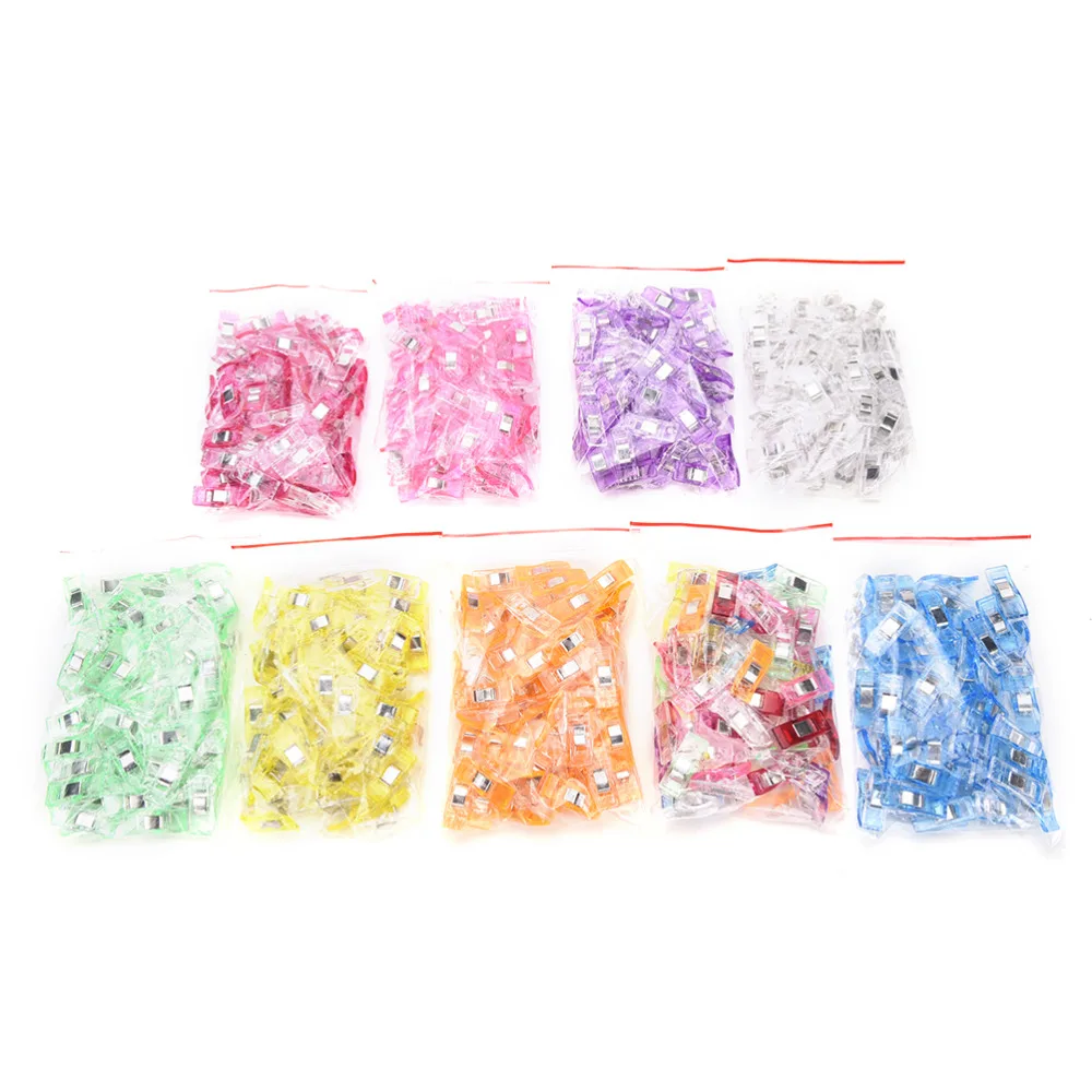 50Pcs High Quality Multicolor Plastic Wonder Clips Holder DIY Patchwork Fabric Quilting Craft