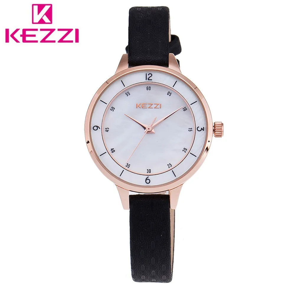 

KEZZI fashion women luxury brand watches women leather wristwatches lady dress watches quartz clocks relogio feminino K1378