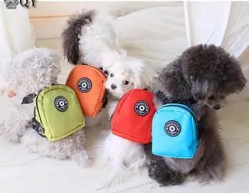 

Fabric Oxford BackPack Dog Collars & Leads Harnesses Clothing For Dogs Pet Cats Dog Clothes Thoracic Dorsal Airmesh Chihuahua
