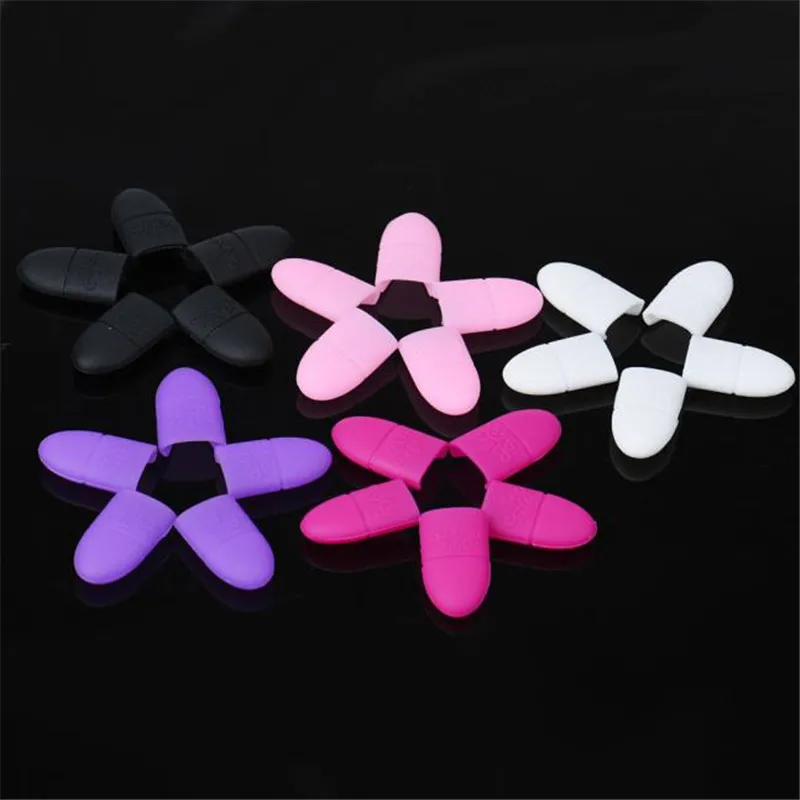 

5PCS Silica gel Nail Soak Off UV Gel Art Polish Remover Wrap Cap Caps For Nail Drop Shipping