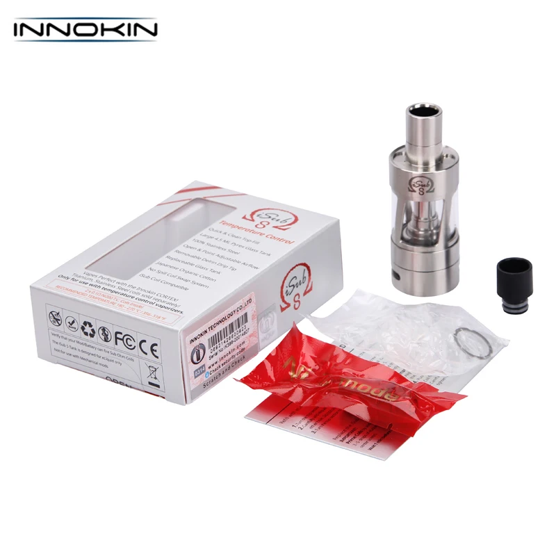

Original Innokin iSub-S TC Atomizer 4.5ml Top-Filling iSub S Temperature Control Tank for Electronic Cigarette Box MOD