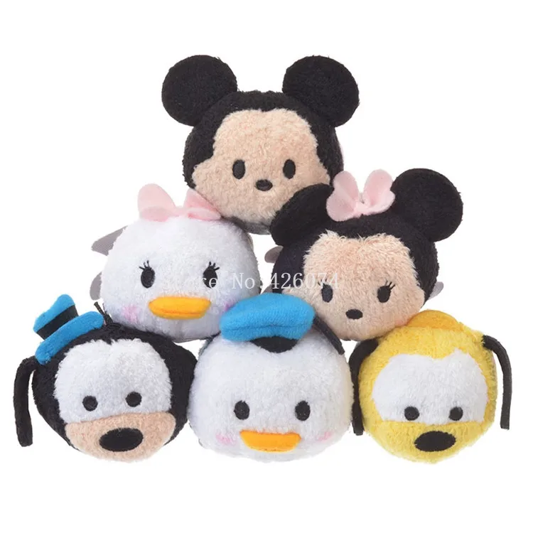 

New Mini Tsum Tsum Mickey Minnie Goofy Pluto Plush Toys Kids Stuffed Smartphone Cleaner Children Gifts