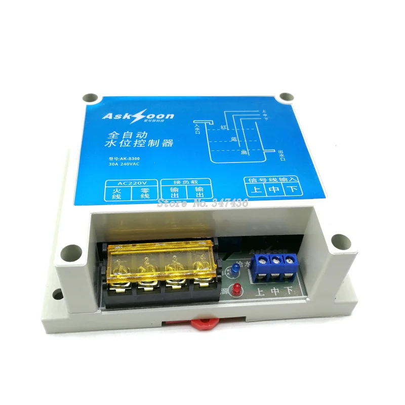 

Automatic electronic float water level liquid level pool water tank water tower pump pumping alarm switch controller