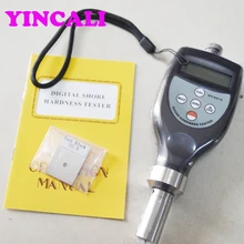 Портативный Измеритель твердомер HT-6510D высокого разрешения цифровой склероскоп Шора диапазон измерения 0-100 H