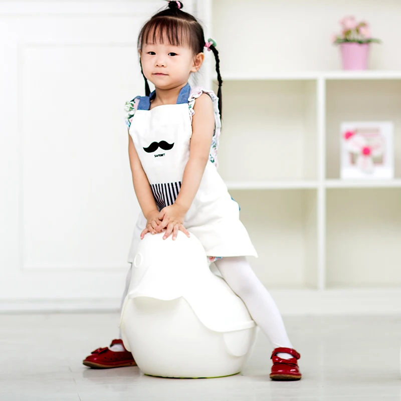 2016 New Women And Kids Apron Kitchen Cooking Cotton Apron White Fashion Adult Work Apron For Pockets Free Shipping