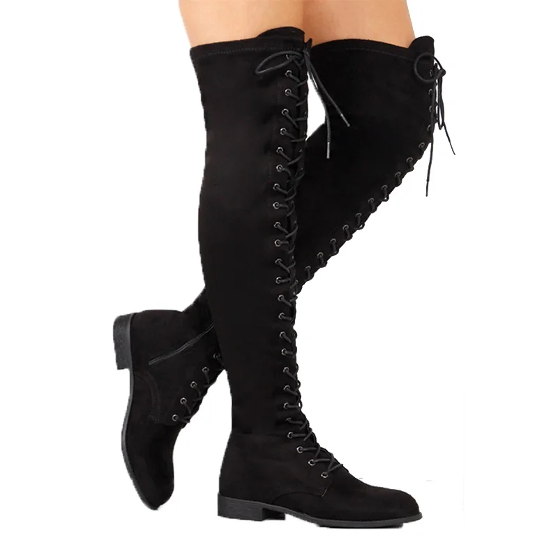 

New Cross Over The Knee Boots Sexy Thigh High Boots Female Winter Boots Winter Shoes Women Boots Warm Fur Bota Women Botas Mujer