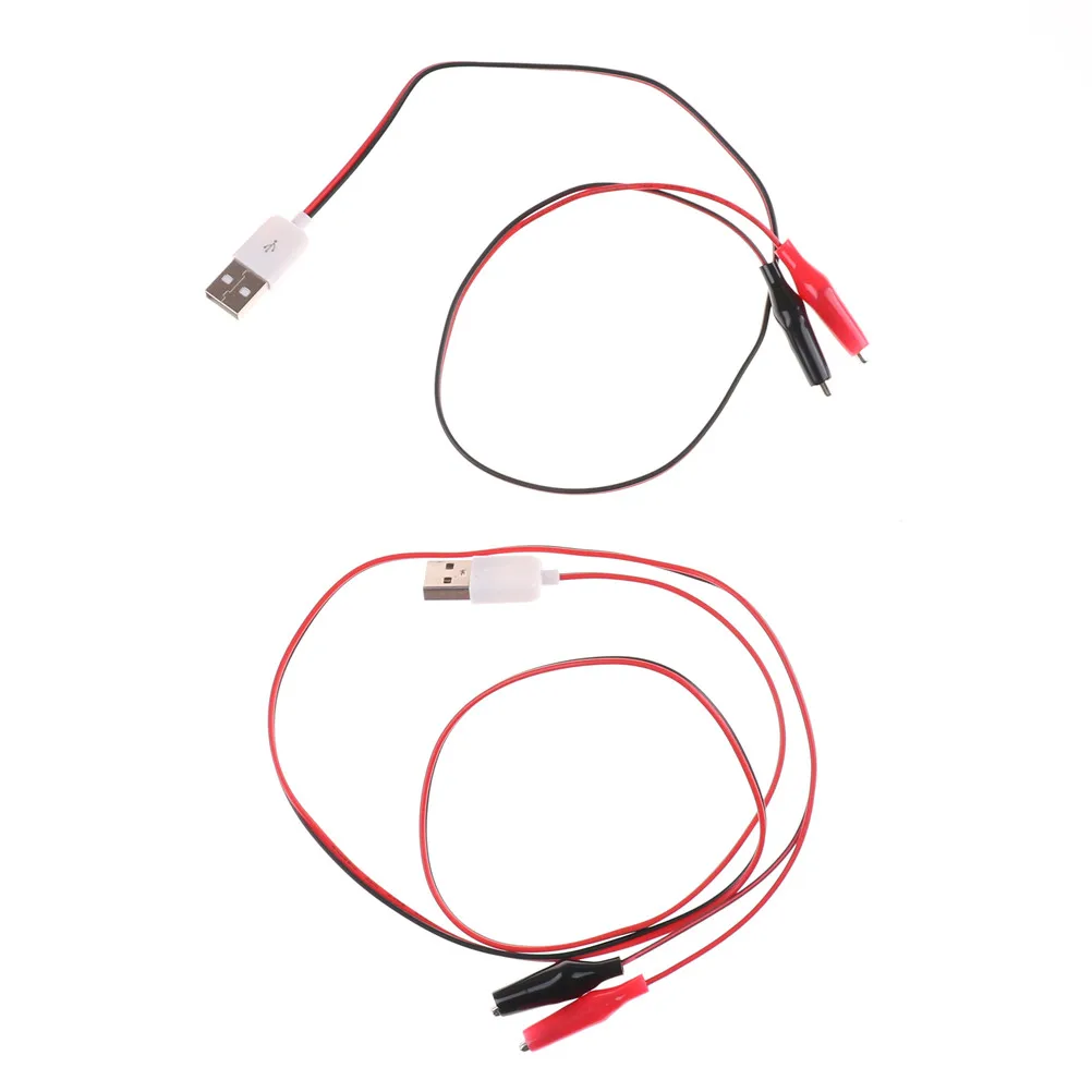 thumbnail image 2 of Mua Alligator Test Clips Clamp To USB Male + Female Power Supply Adapter Wire 2 of 11