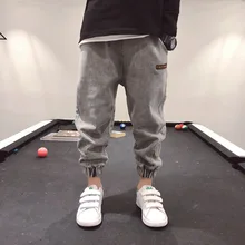 Детские штаны джинсы для маленьких мальчиков и девочек плотные детские джинсы для мальчиков, джинсы детские повседневные джинсовые штаны для мальчиков одежда для малышей, От 5 до 14 лет