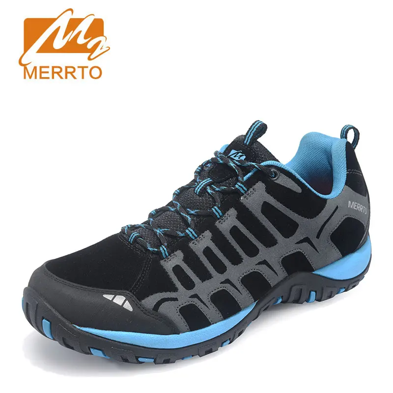 

MERRTO Winter men's Genuine Leather Hiking Shoe Outdoor Waterproof camping Boot anti-skid Athletic climbing Trekking sneakers