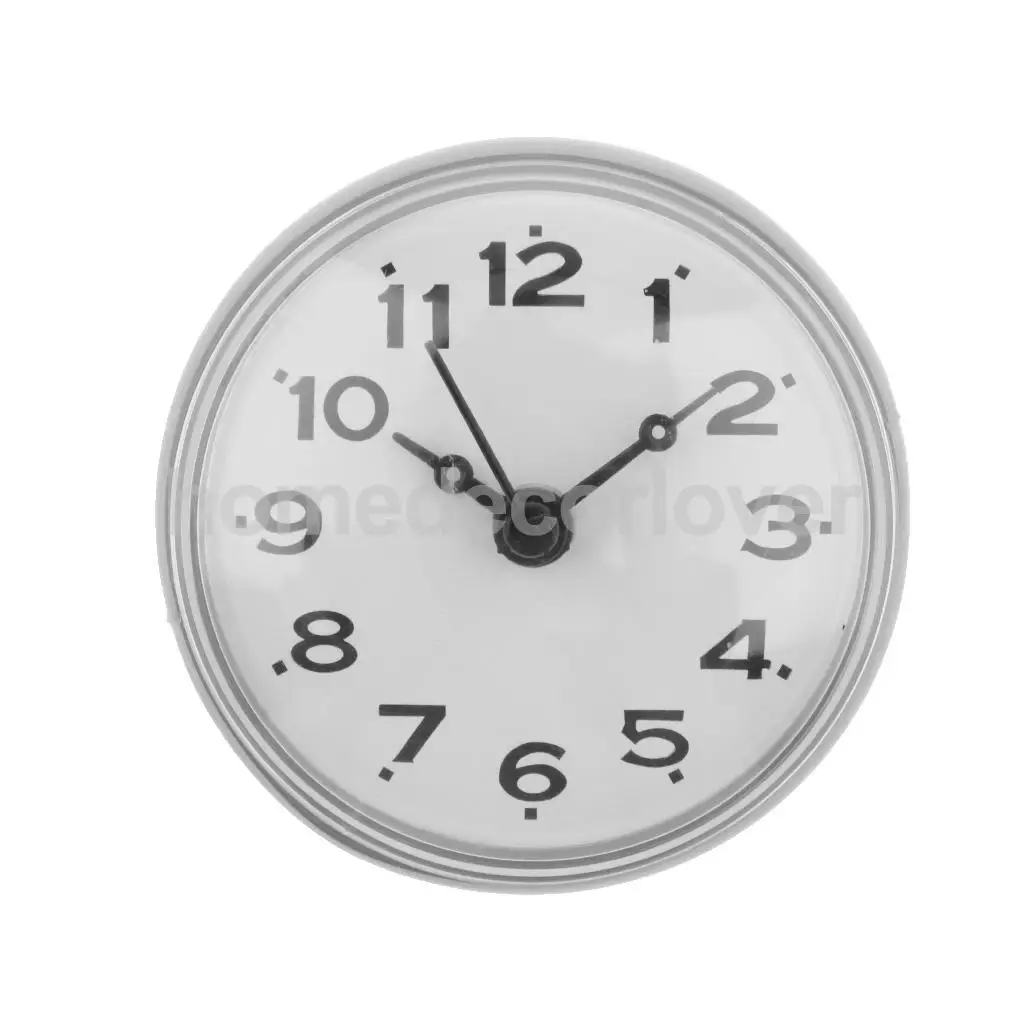 Water Resistant Shower Clock Suction Cup Bathroom Kitchen Clock Wall/Window Glass/Mirror Sucker