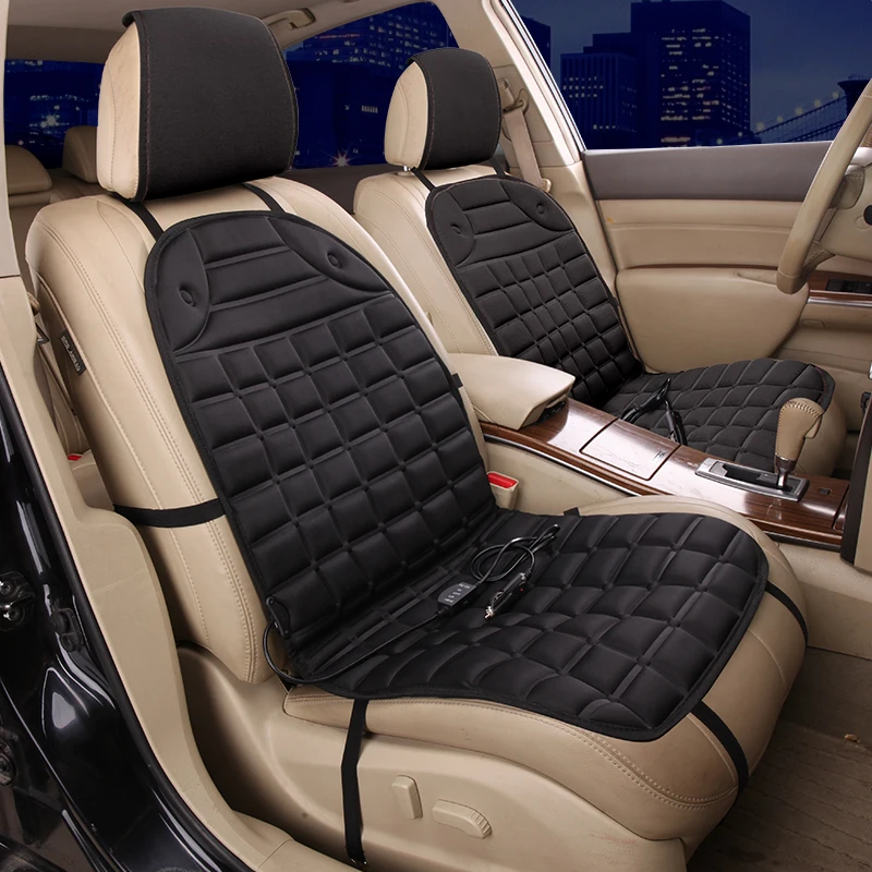 

2018 12v electric heated pair car seat cushion universal heating keep warm double seats covers fit for most cars used in winter