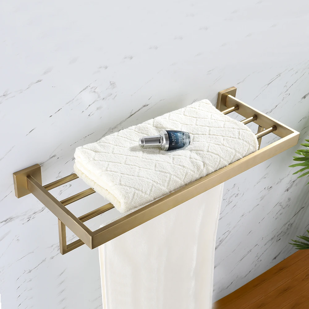 Brushed Gold 304 Stainless Steel Gilded Bathroom Hardware Set Paper