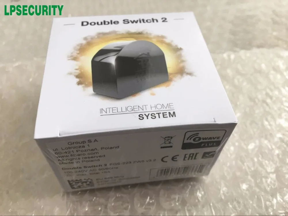 

New Z-Wave Fibaro Double switch 2 ZWave Plus Relay FGS-223-EU for smart home automation