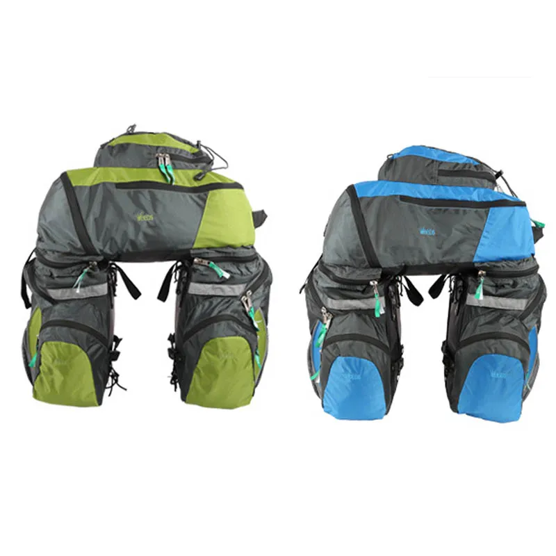 

New Arrivals 65 L Multipurpose Detachable Road MTB Bike Bicycle Bag Rear Tail Seat Bag Pannier with Rain Cover Backpack Parts