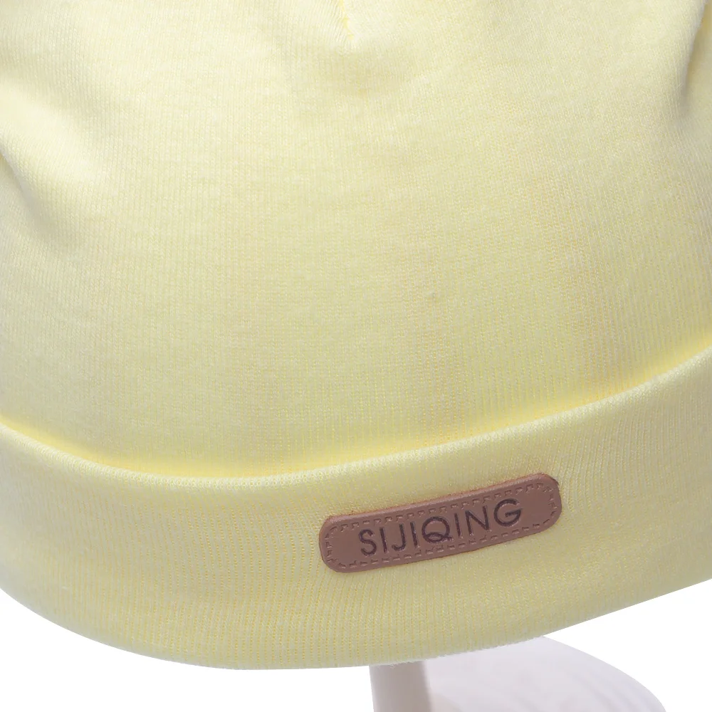 Solid Newborn Tire Caps Cotton Girls Boys Hats Bow Newborn Beanies 2017 Boy Sun Hat With Ear Spring Summer Baby Girl Tire Hats (5)