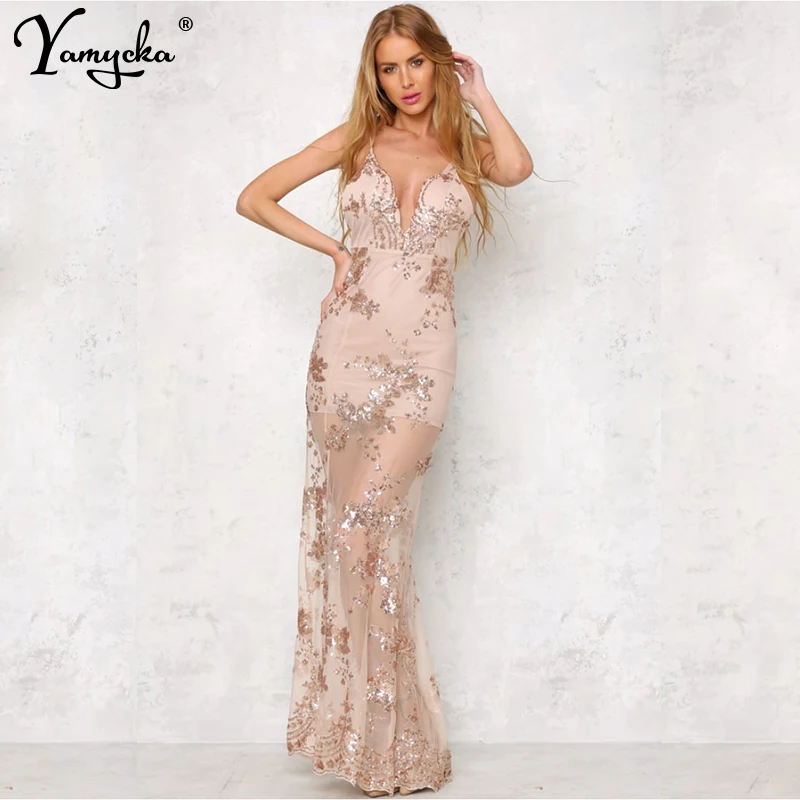 

Sexy Gold Black Sequin Summer Dress Women Night club Backless bodycon Maxi Dress elegant Brand Party Long Dress clothes vestidos