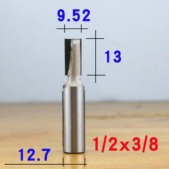 Профессиональный класс 1/" 1/2" хвостовик ПОВЕРХНОСТИ строгания древесины Фрезерные фрезы плоское дно очистки древесины резки деревообрабатывающий резной нож - Длина режущей кромки: 1-2 x 3-8