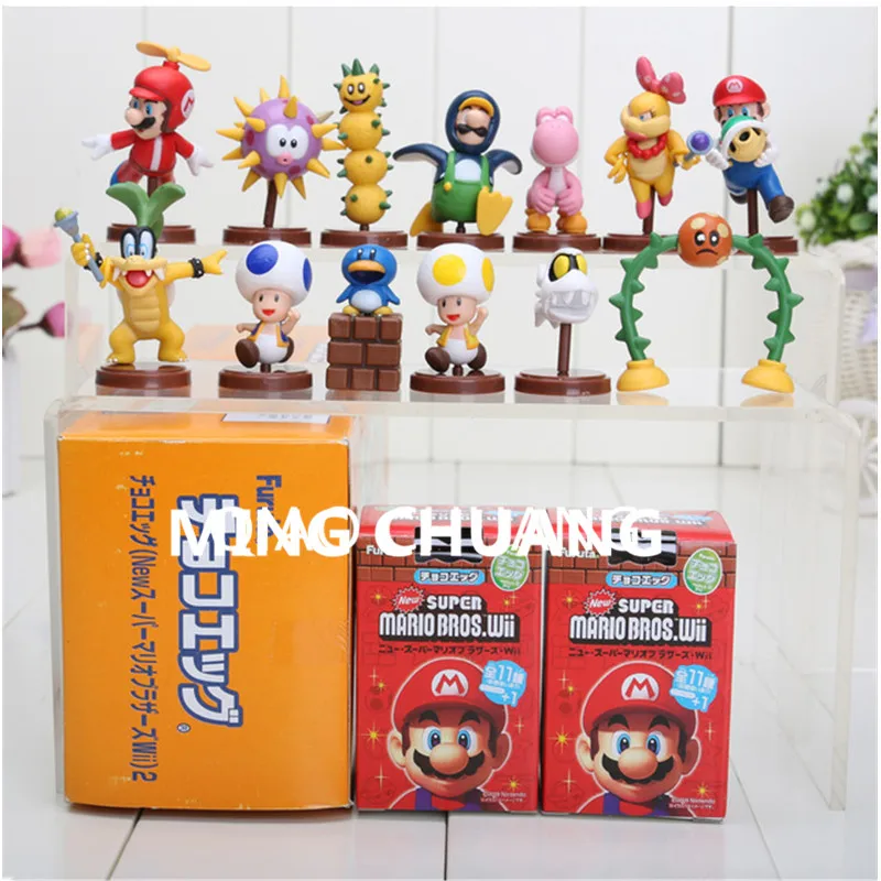 

Japanese Game Shigeru Kinopio Bowser Super Mario Yoshi Peach Green Turtle Miyamoto PVC Action Figure Collection Model Doll J276