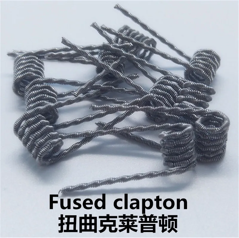 Nigel 10 шт. катушки провода намотки готовые катушки Twisted Clapton Alien Hive Quad плавленый Claoton для DIY RDA RBA RTA RDTA Атомайзер