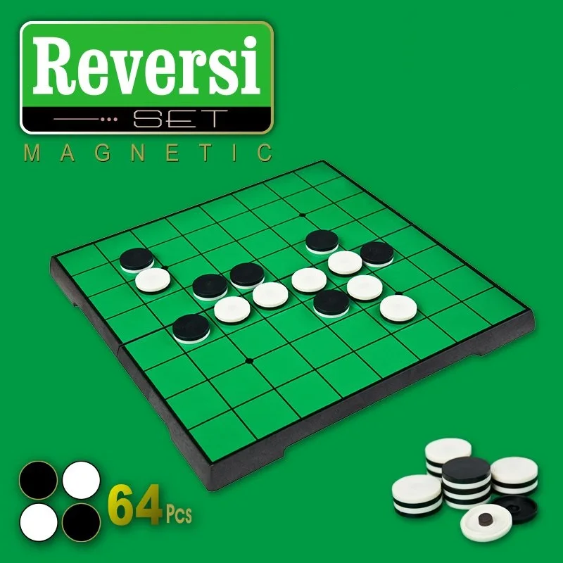 25cm Acrylic Portable Folding Reversi Othello Board Chess