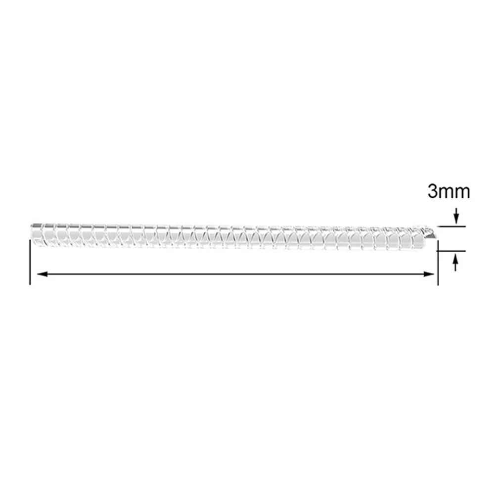 1 шт. затягиватель редуктор ювелирных частей защита прозрачной пружинной веревки кольцо Размер регулятор инструменты для изменения размера винтажная спираль на основе#2 - Цвет: 3mm