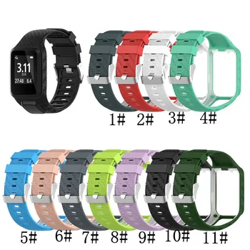 

Silicone Replacement Watchband for Tom Tom 2 3 Series Watch Strap Wrist Band Strap For TomTom Runner 2 3 GPS Watch Accessories