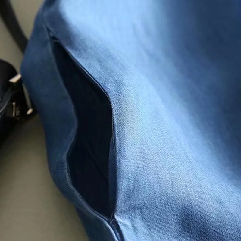 QZ235 женское мягкое джинсовое платье с круглым вырезом и пуговицами, украшенное цветочной вышивкой, шикарные свежие Платья из вискозы