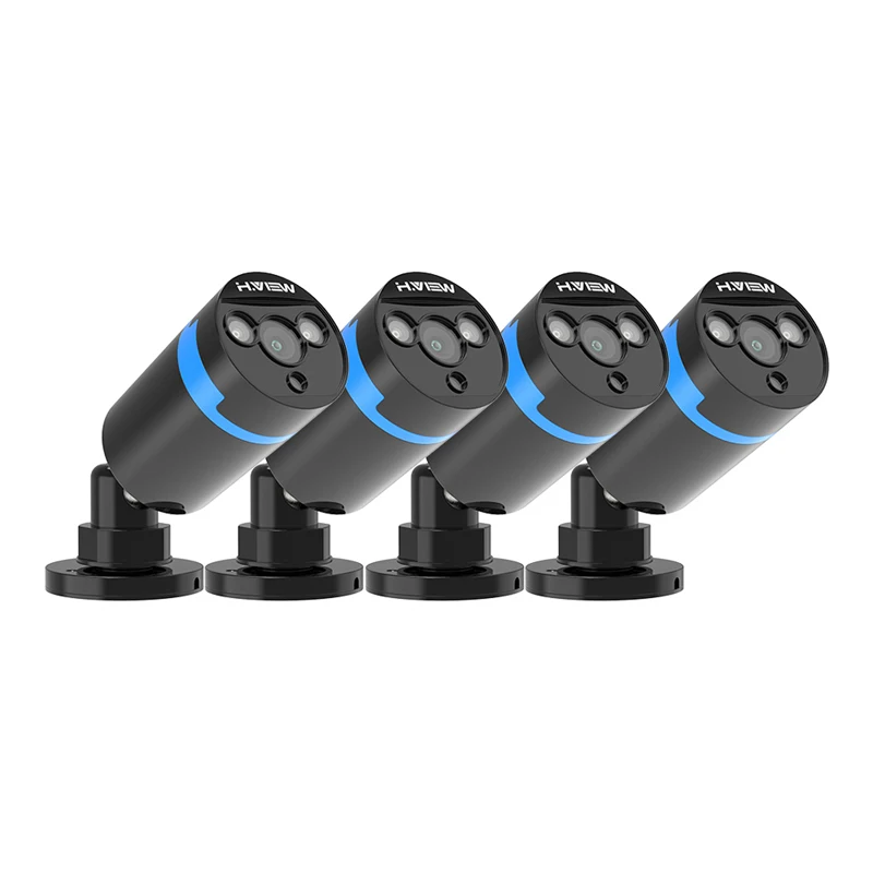 H.VIEW 1080P CCTV Video Camera Kits Includes 4 Video Cameras Outdoor Camera AHD Power Supply and Co - 32861423685