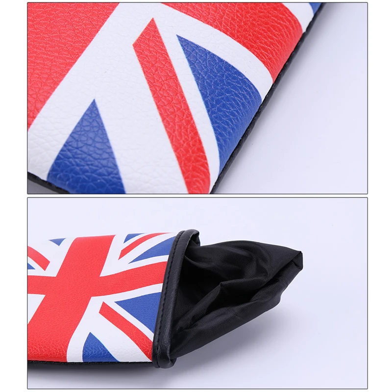 Кожаный Автомобильный мешочек для выхода воздуха Union Jack сумка Органайзер