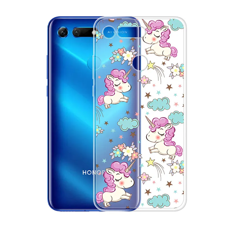 Силиконовый чехол для Huawei Honor View 20 6 4 дюйма мягкий телефона V20 задняя крышка бампер
