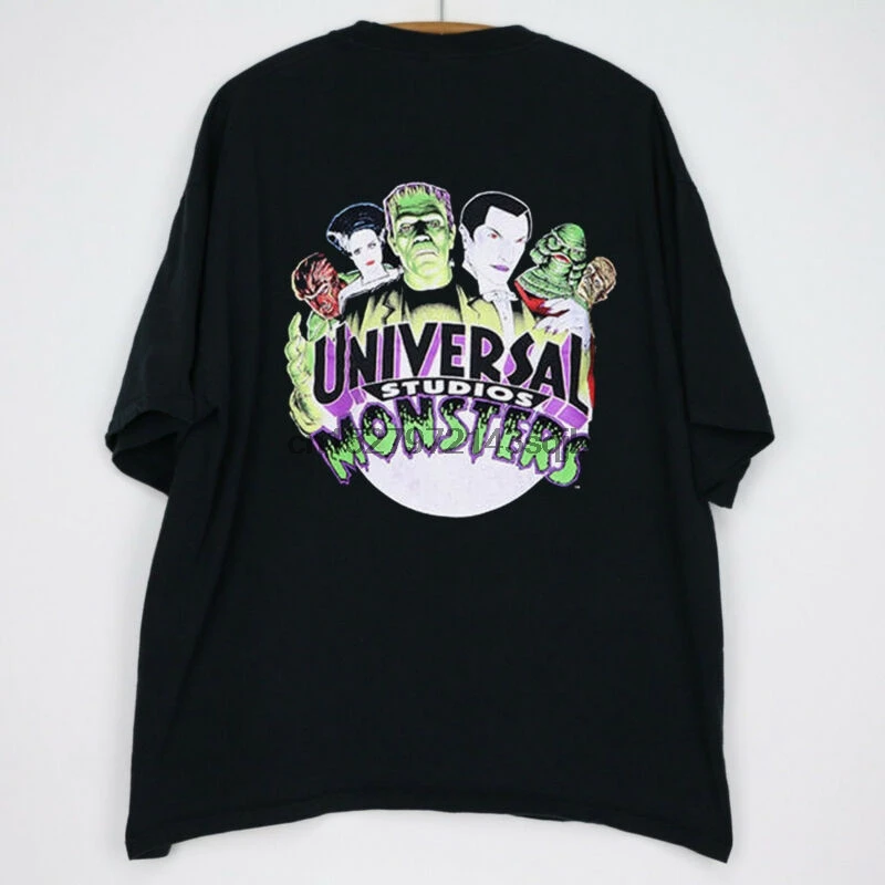 

Horror movie shirt Frankenstein Bride Dracula Wolfman T-shirt vintage black #