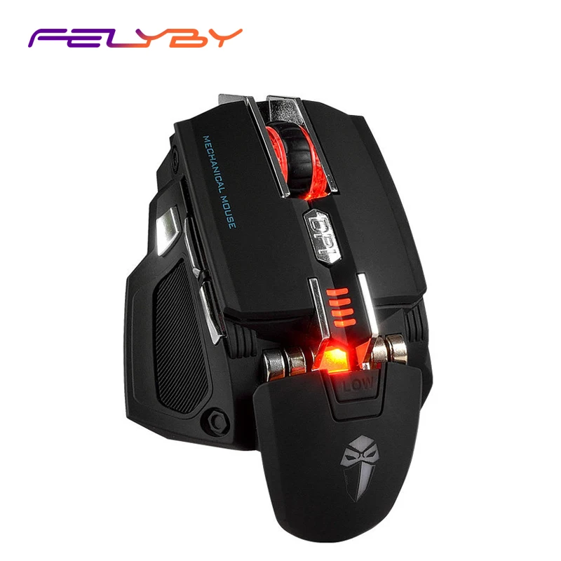 

FELYBY USB cable gaming mouse supports ergonomic photoelectric resolution 4000DPI 7-key computer mouse for PC laptops