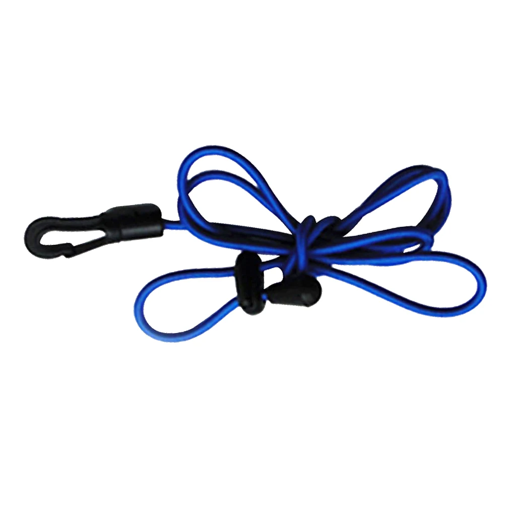 Set of 5 Pieces 47' Elastic Kayak Canoe Fishing Rod Paddle Leash Shock Cord Surfboard Surfing Leash Rope Kayak Accessories