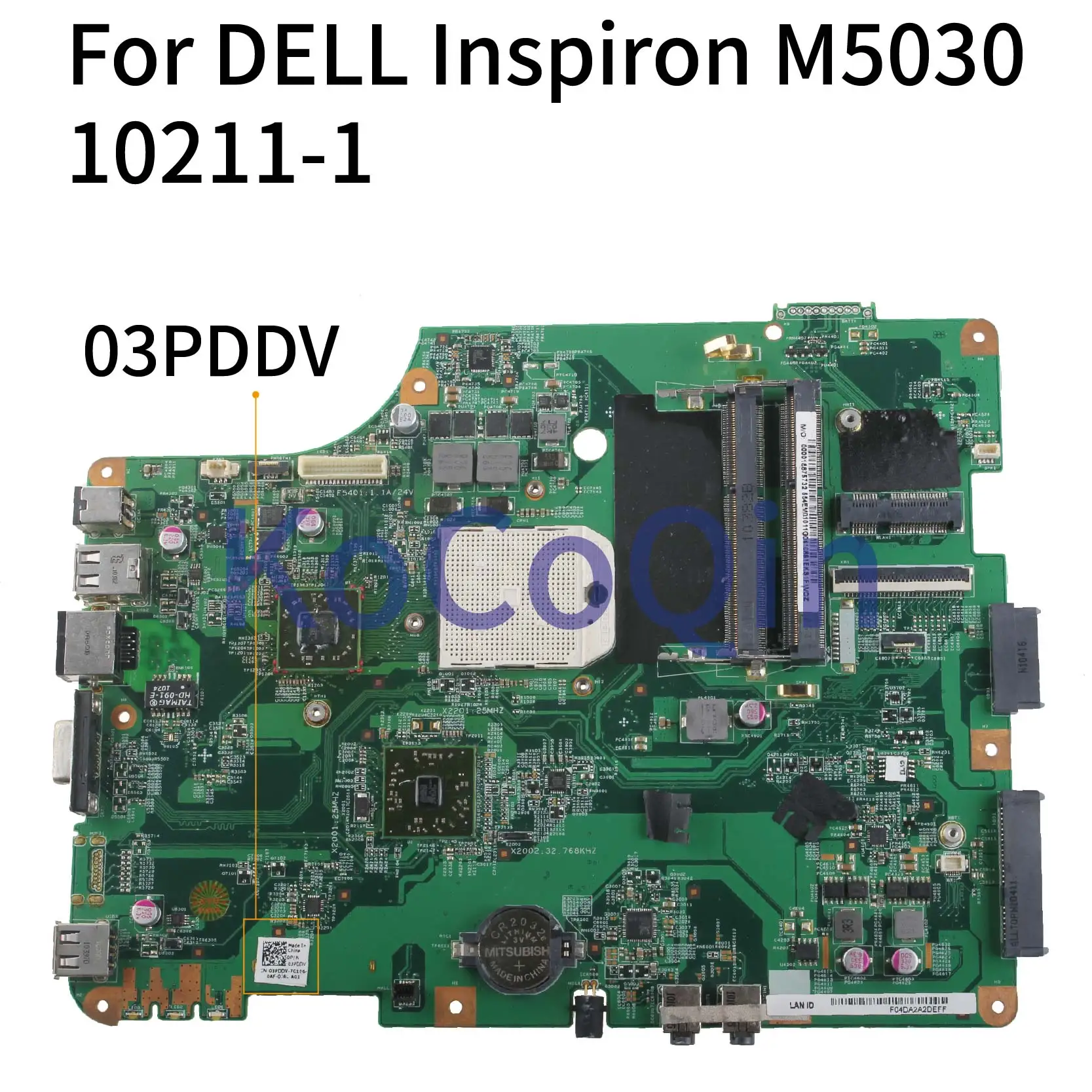 Материнская плата KoCoQin для ноутбука DELL Inspiron M5030 Core AMD системная CN 03PDDV 10211 1 48. 4em18.