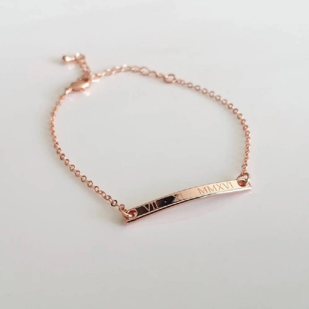 

Personalized Bracelet for Her Custom Name ID Bracelet Best Gold Chain Stainless Steel Bracelet Charm Bracelets Name Bracelet