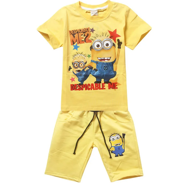 Baby Boy Clothes Minions T shirt + Shorts Summer Style Minion Outfit