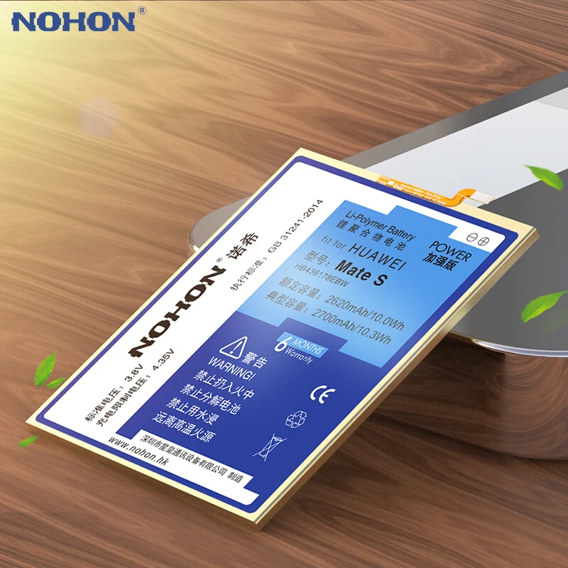 Аккумулятор NOHON HB436178EBW HB417094EBC HB396693ECW HB396689ECW для Huawei Mate S 7 8 9 Mate9 Mate8 Mate7 сменная